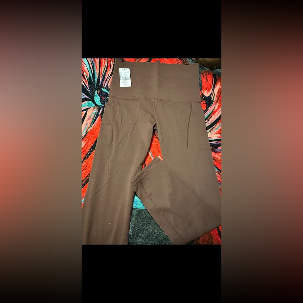 Akara Deep Mahogany High-Waisted Leggings – Size L – NWT